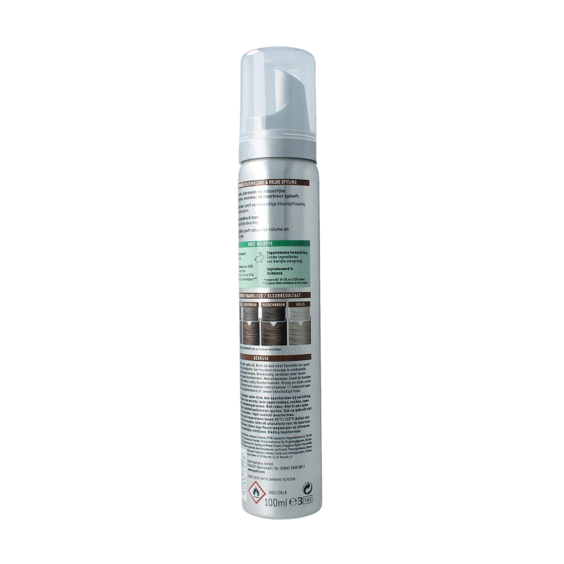 Guhl Color Form Mousse in 40 Middenbruin, 100ml, a hair coloring mousse with rich brown shade for vibrant hair color.