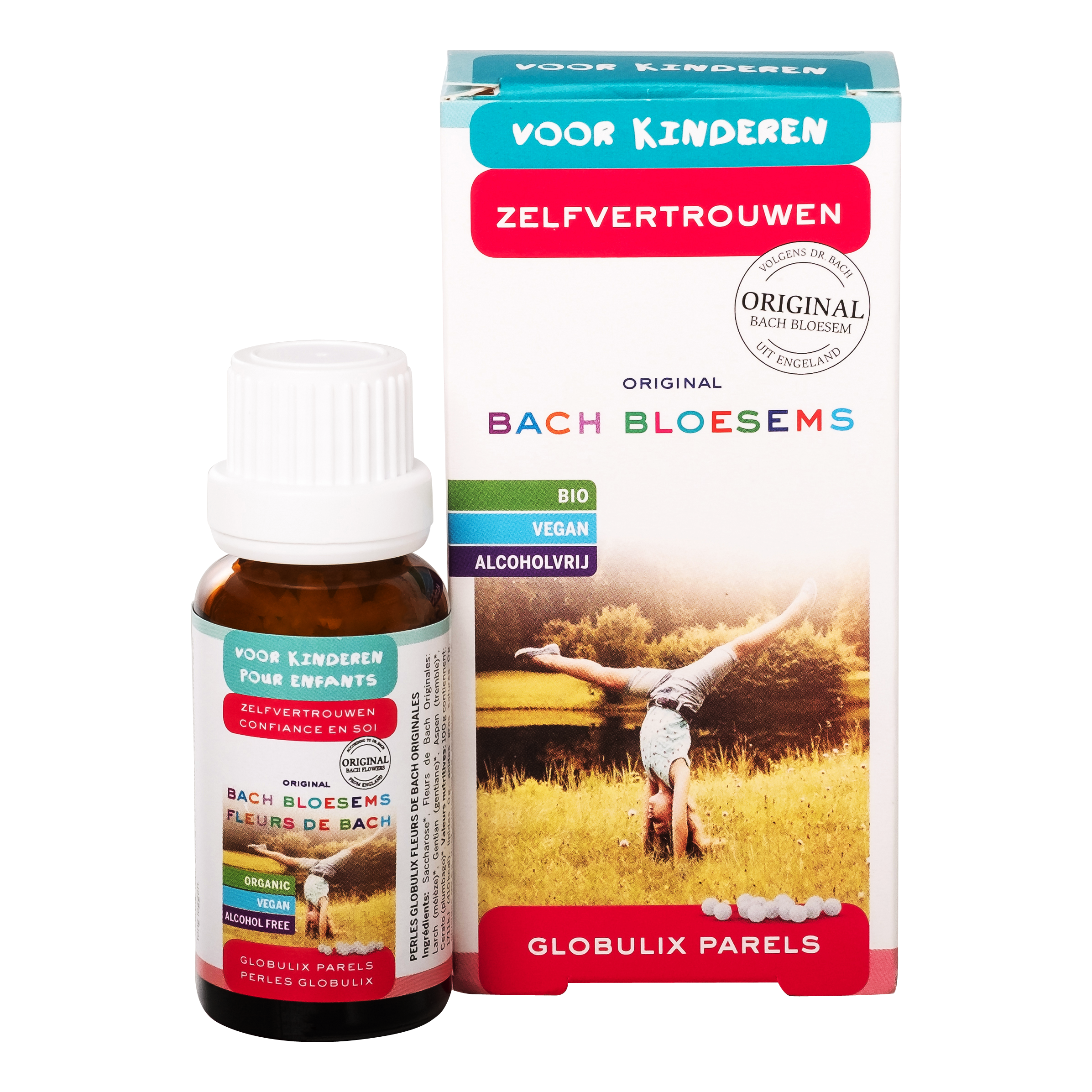 Bach Bloesem Bach bloesems parels voor kinderen met zelfvertrouwen, biologische kruidenpreparaat in 20 gram verpakking
