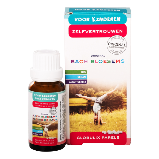 Bach Bloesem Bach bloesems parels voor kinderen met zelfvertrouwen, biologische kruidenpreparaat in 20 gram verpakking
