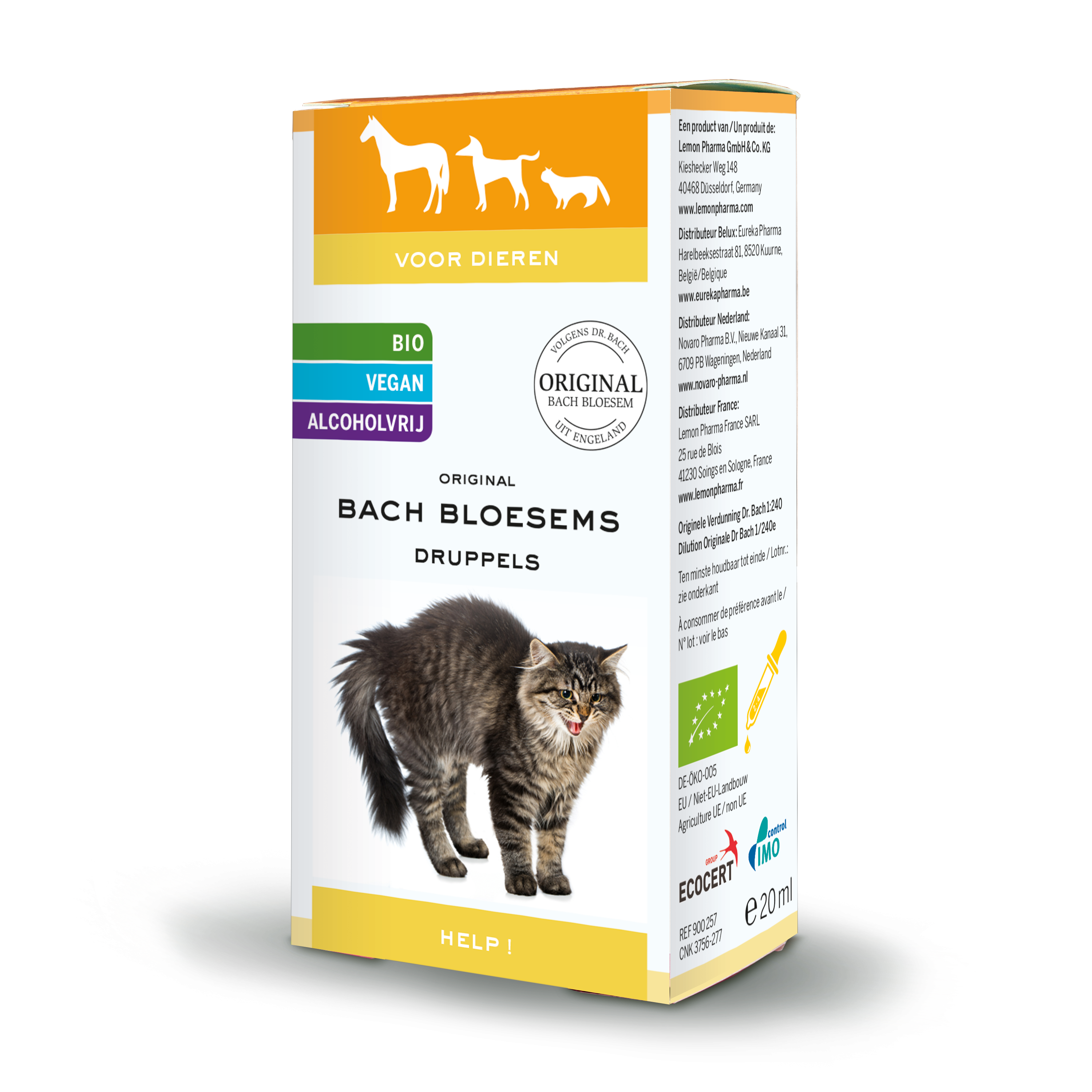 Bach Bloesem animal support supplement in 20ml bottle, natural floral remedy for pets, by Bach Bloesem.