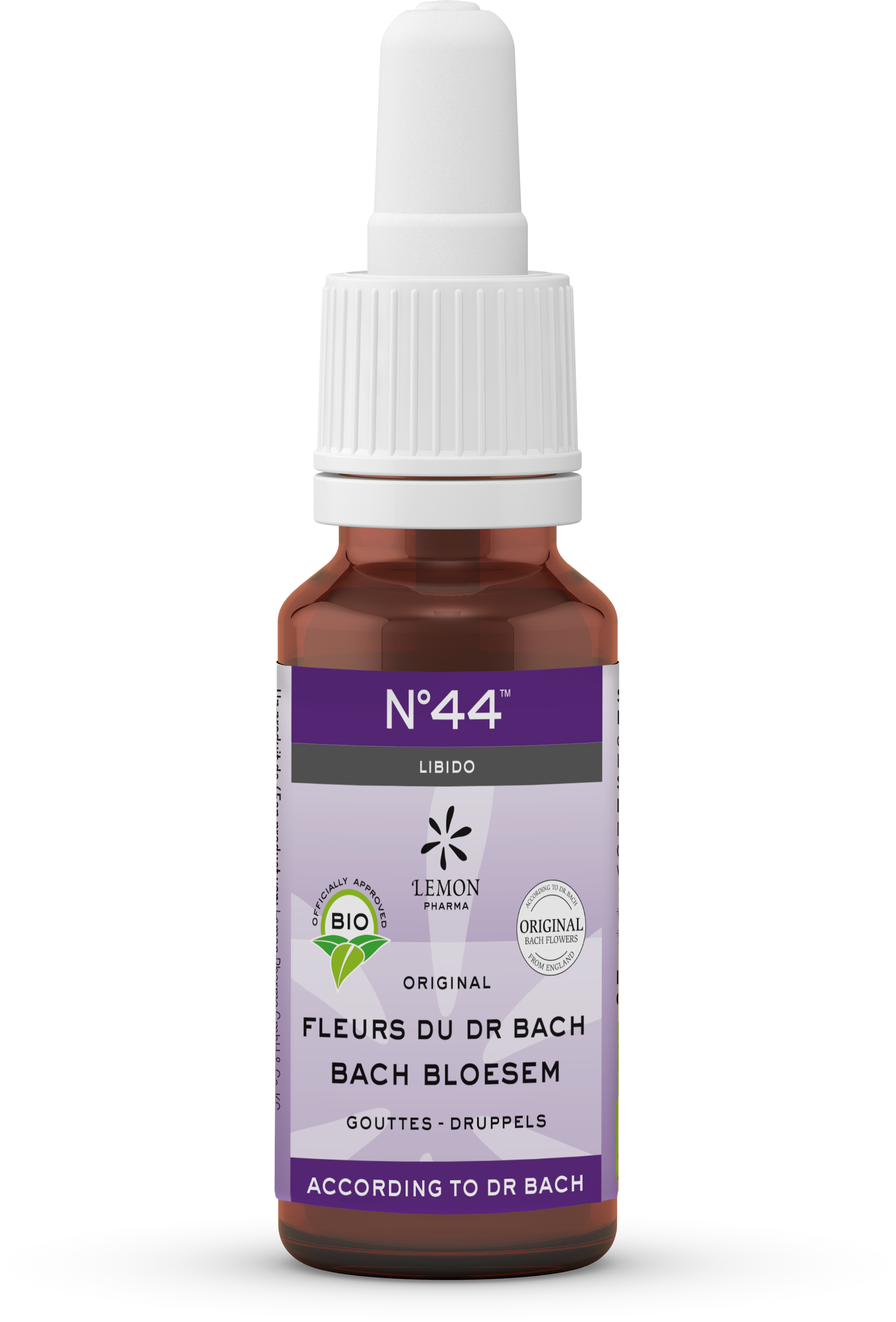 Bach Bloesem libido herbal remedy in 20ml bottle, featuring natural flower extract blend for emotional balance and well-being.