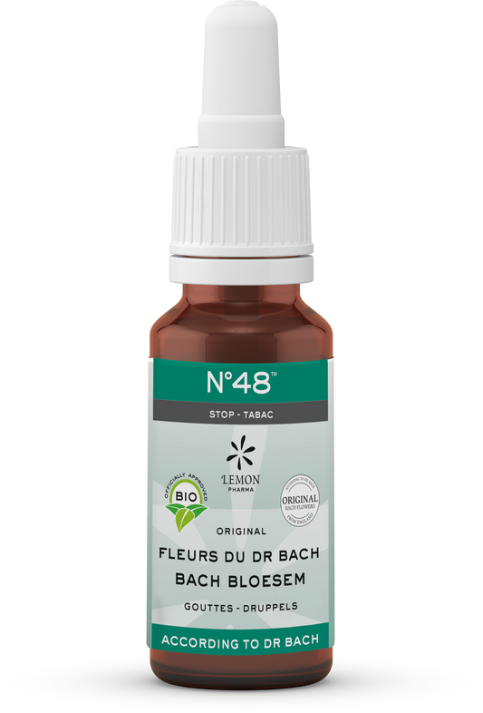 Bach Bloesem Kruidenpreparaten mengeling in 20ml bottle, featuring a natural herbal blend for well-being.