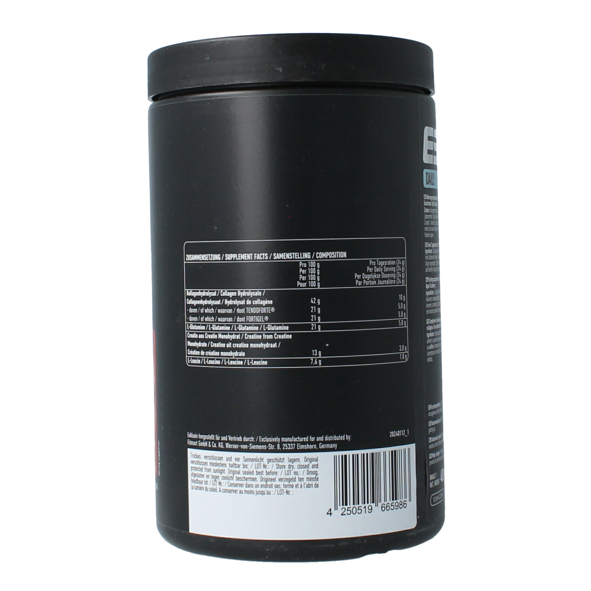 ESN Daily Apple Cranberry Aminozuren supplement in 480g container, featuring fresh apple and cranberry flavors.