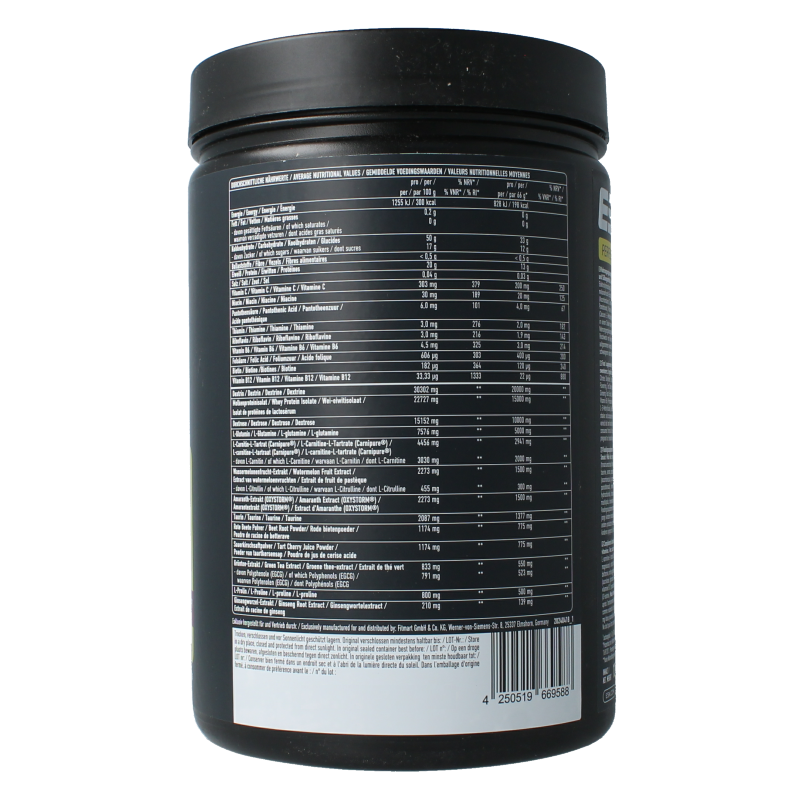 ESN Perfect Rec Mild Cherry amino acid supplement powder in a 1320g container, featuring cherry flavor and aminozuren branding.