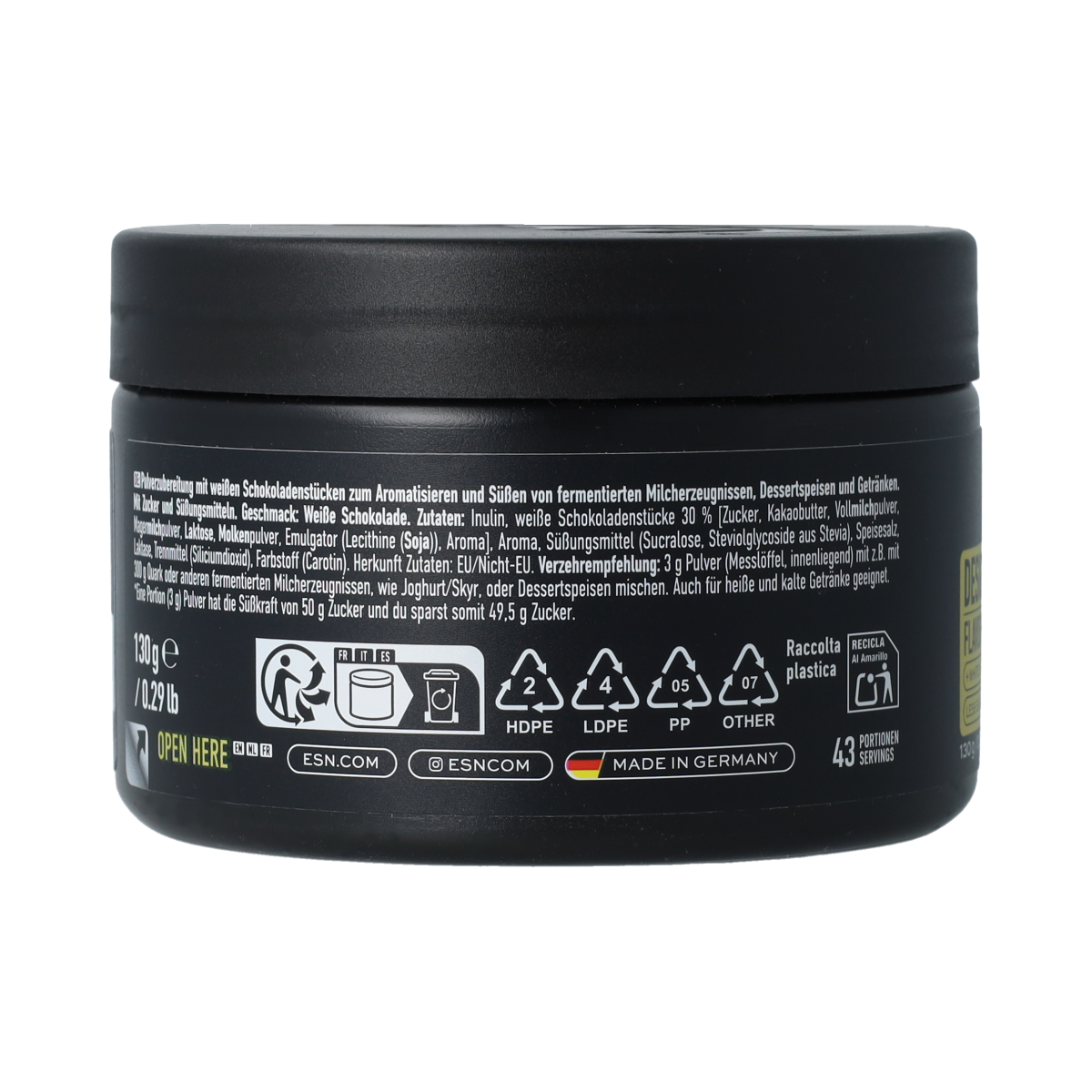 ESN Flavour powder white chocolate 130.00 Gram