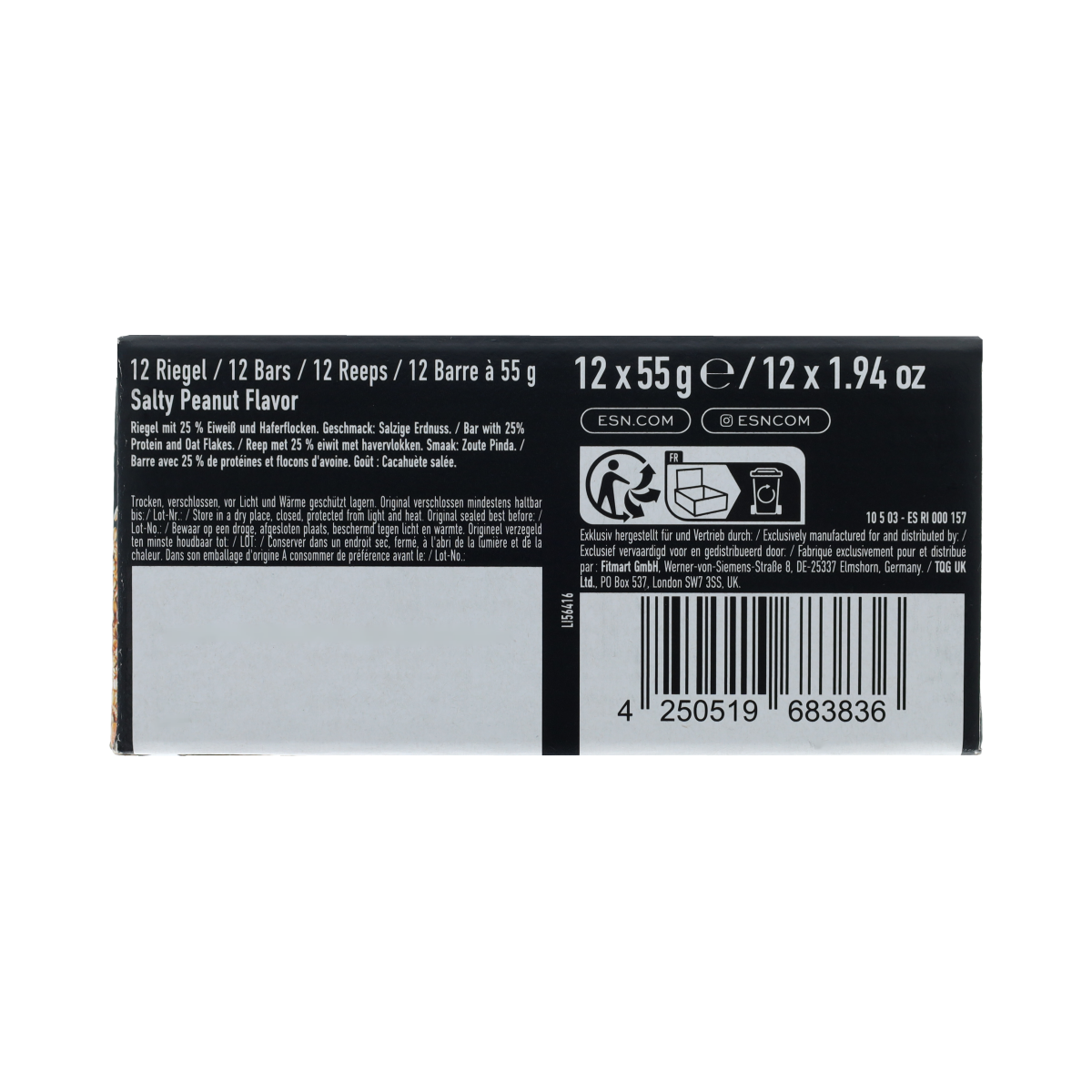 ESN GOATBAR SALTY PEANUT 12.00 Stuks