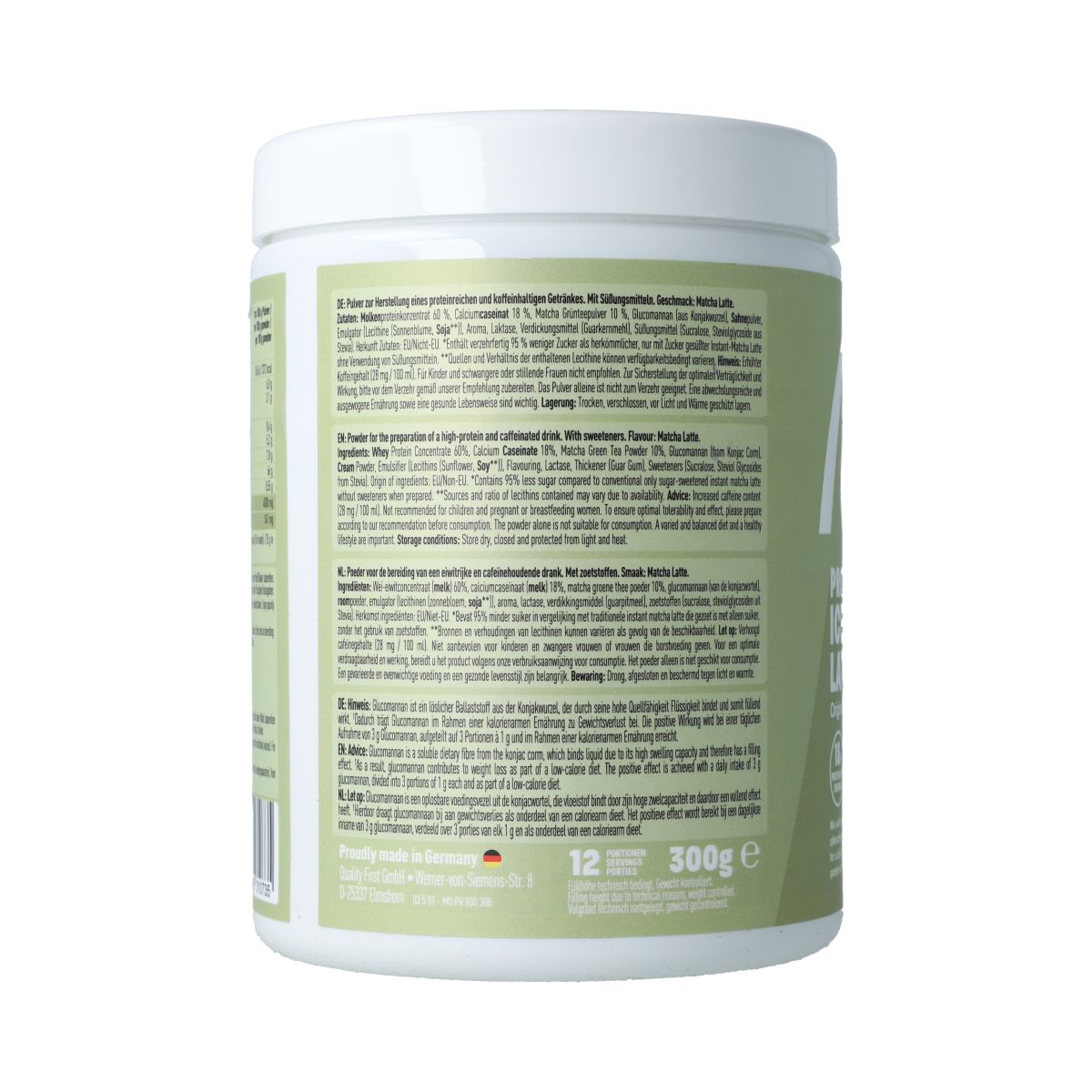More Nutrition More Protein Iced Matcha Latte Original Taste 300.00 Gram