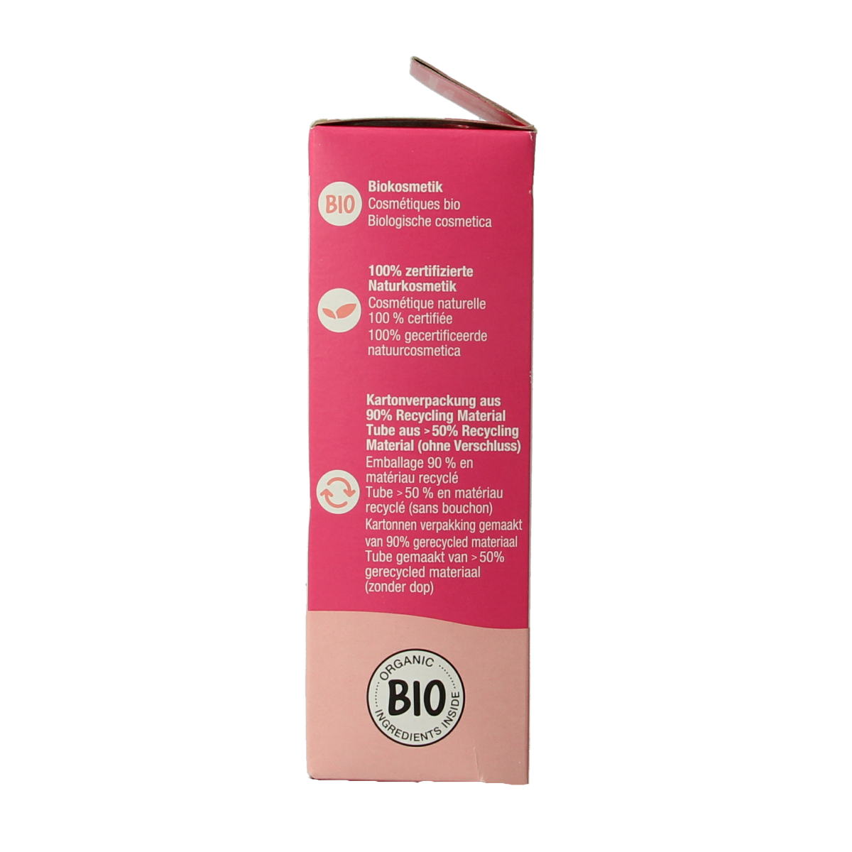 Alviana Happy Rose 24h facial cream in 50ml jar, hydrating skincare product with rose extract and nourishing ingredients.