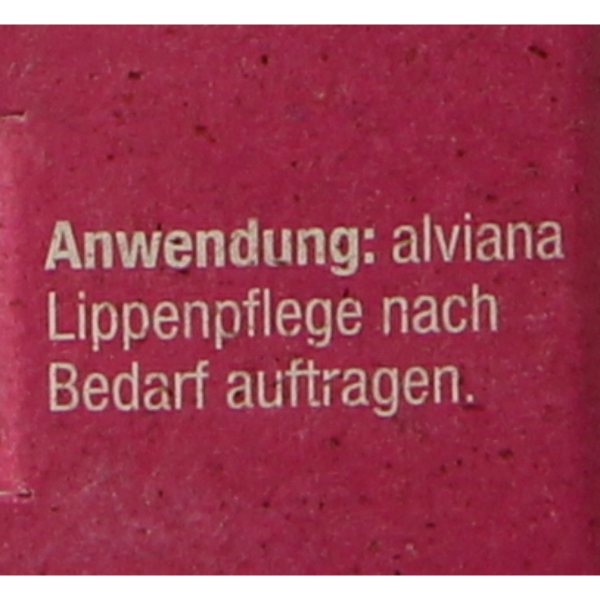 Alviana lip butter with cocoa butter, soft and moisturizing lip care product in a 5g container.