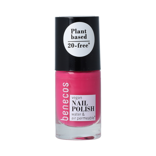 Benecos Natural Beauty vegan nail polish in Oh La La! 20-free plant-based formula, 5ml bottle, vibrant nail color, make-up product.