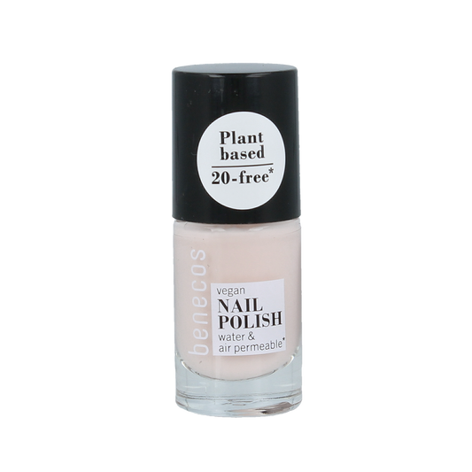 Benecos Natural Beauty vegan nail polish in Be My Baby shade, 20-free plant-based formula, 5ml bottle.
