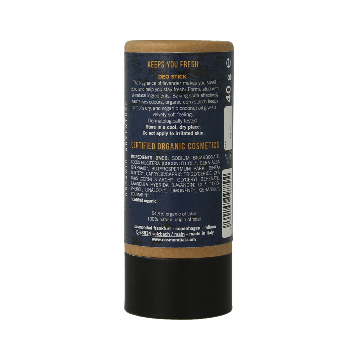 Benecos natural beauty Bio for men only deo stick 40.00 Gram