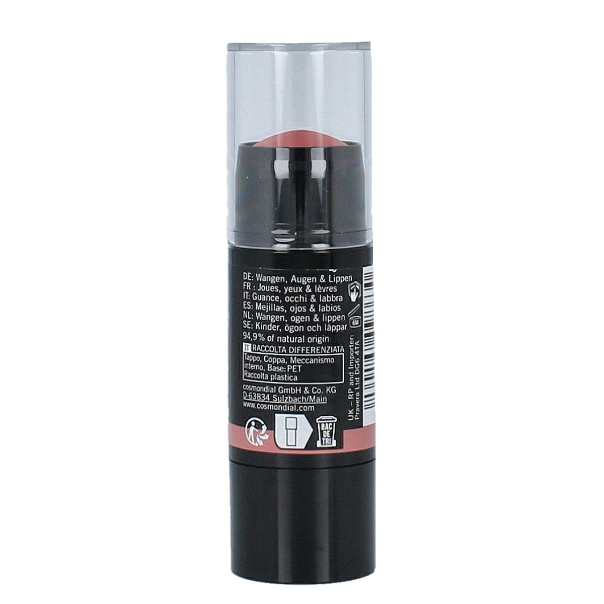 Benecos Natural Beauty Multi Stick in Be Peachy, a versatile makeup stick with peachy tone for natural beauty looks.