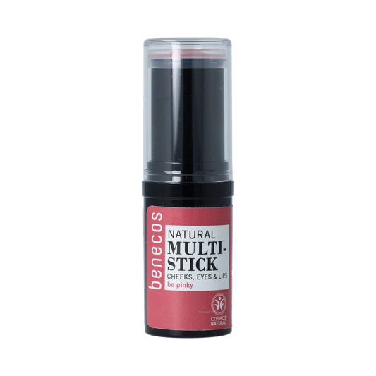 Benecos Natural Beauty Multi Stick in Be Pinky, a 4.5g makeup stick with pink shade, for versatile natural beauty looks.