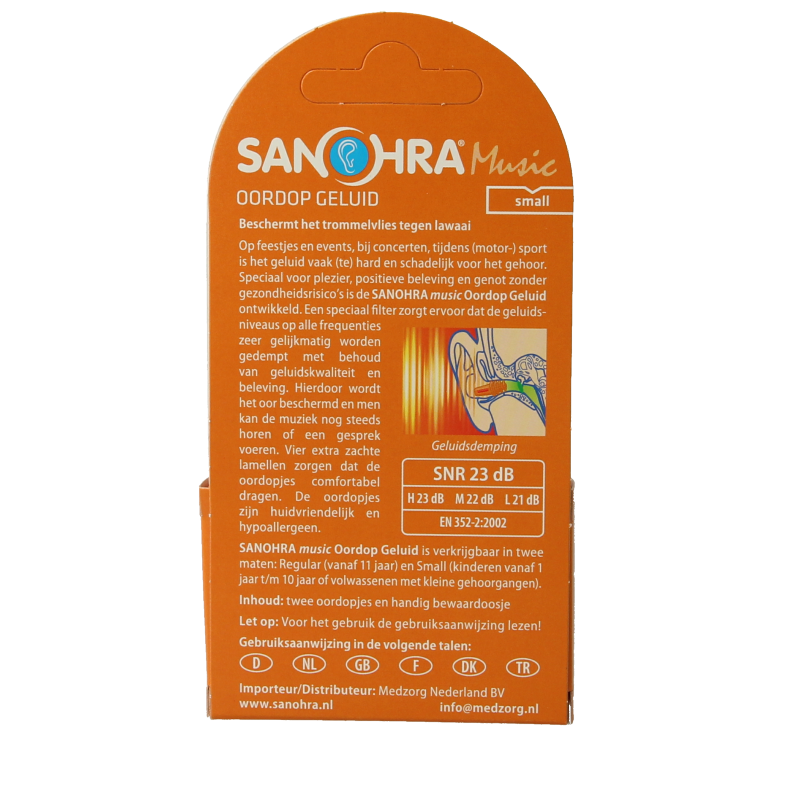 Sanohra noise-isolating earplugs for children, small size, soft silicone hearing protection, one pair for sound reduction.