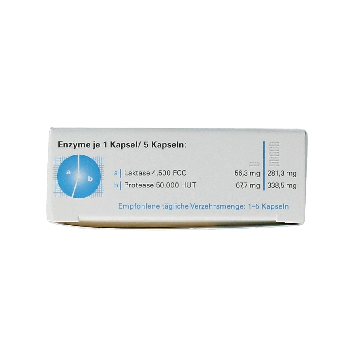 Laves Sanalact Pro 30 capsules of fiber and enzymes supplement, featuring a white bottle with label and capsules inside.