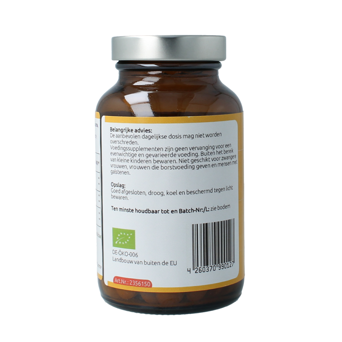 Hanoju Kurkuma, gember en piperine supplement, 150 tabletten, kruidenpreparaten with turmeric, ginger and piperine capsules