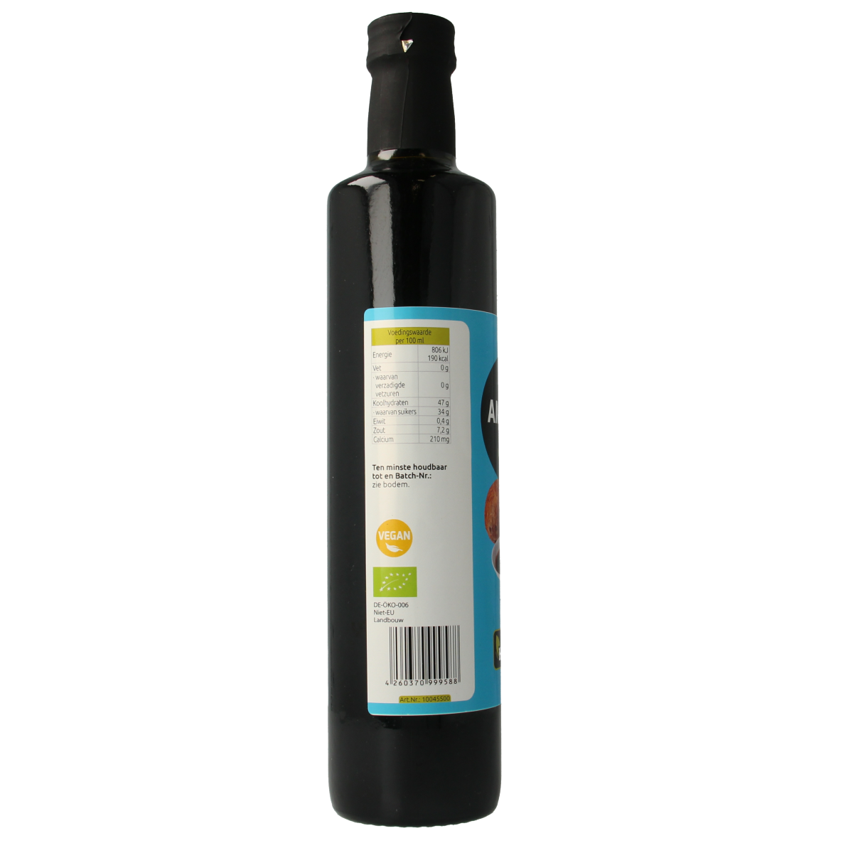 Hanoju Aminos Kokosnoot Nectar Bio in 500ml bottle, natural coconut nectar drink from Hanoju, rich in amino acids and organic.