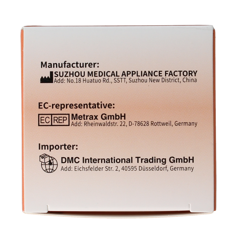 AcuTop KJ-T dry needle lancets 0.25 x 40mm, pack of 100, for blood sampling and testing.