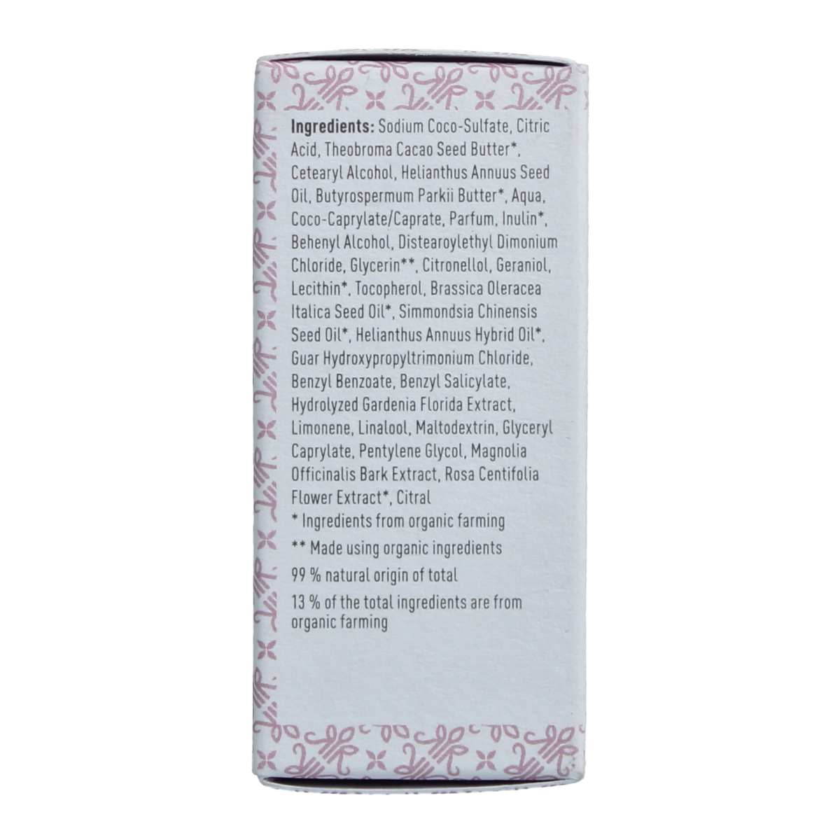 Rosenrot Solid Shampoo Rose 55g, natural hair care product in a compact bar with rose fragrance and floral packaging.
