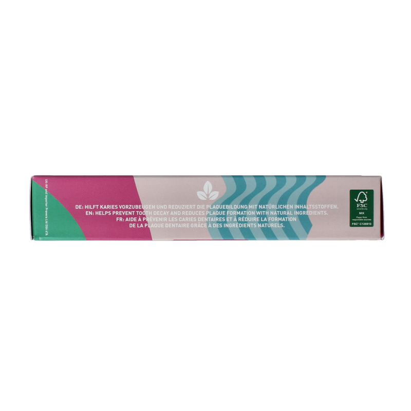 Ben & Anna Smile Wildberry Toothpaste 75ml tube with fresh berry flavor, featuring colorful packaging and a squeezable design.