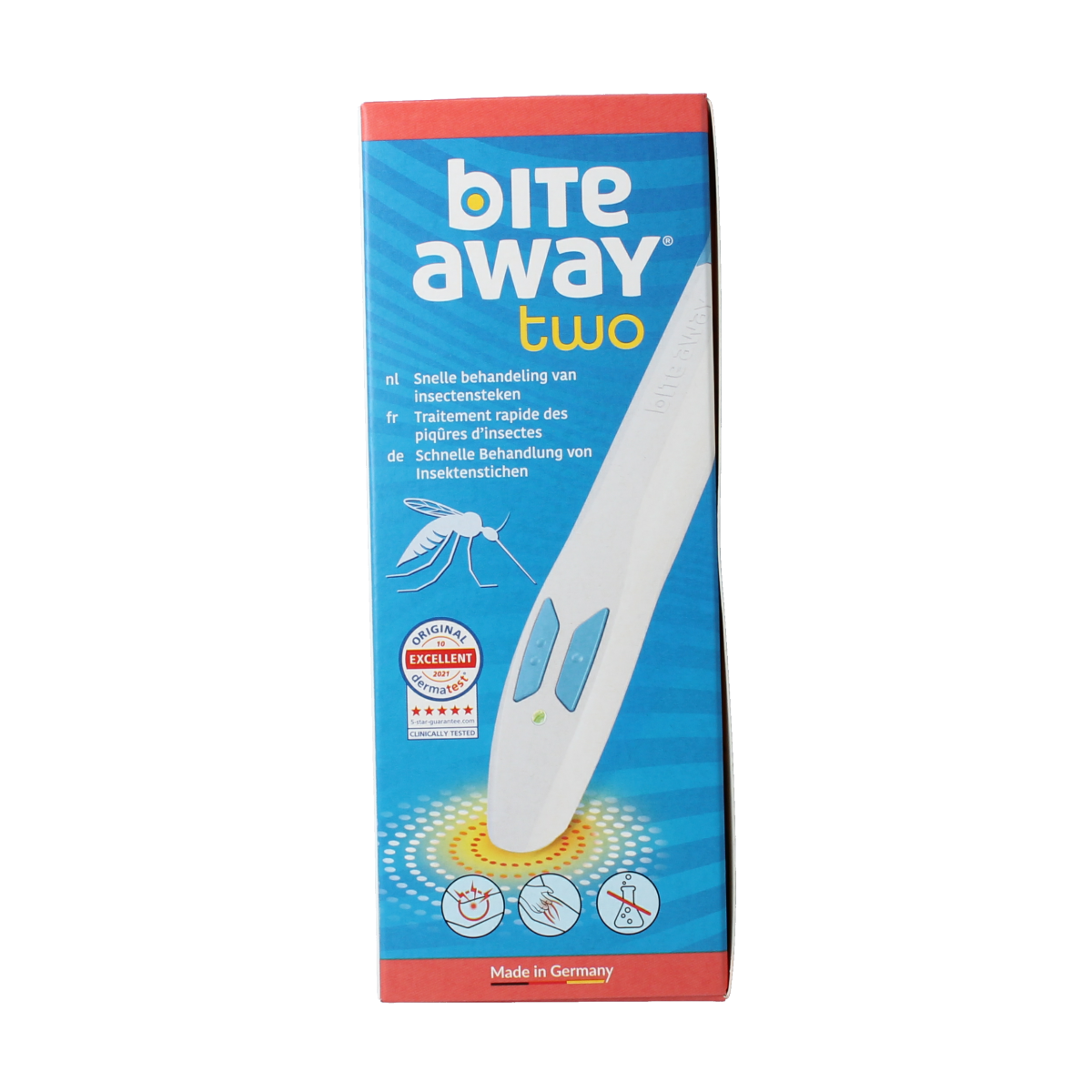 Arkopharma Bite Away two body care devices for soothing insect bites, shown in the image.
