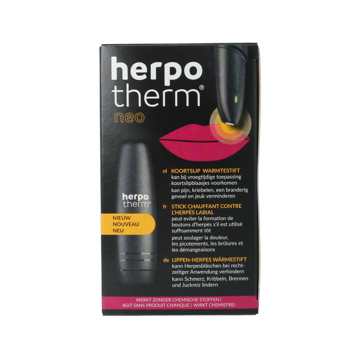 Arkopharma Herpotherm Neo lip care product in a 1.00 unit, designed for soothing and protecting lips.