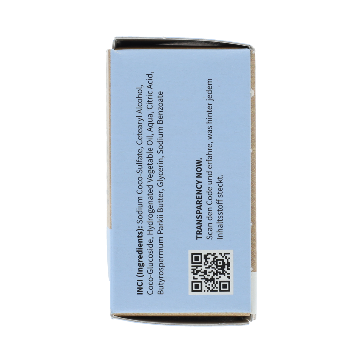 Niyok 2-in-1 shower gel and soap for sensitive skin, 80g, in a clear plastic bottle with a flip cap.