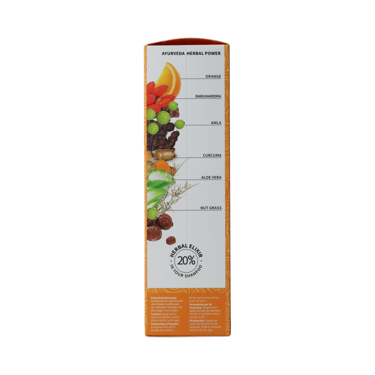 Khadi Shampoo Elixer Orange Vitality 200 ml fles voor haarverzorging