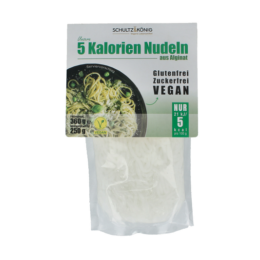 Your Well 5 Calorieen kelp pasta and rice product, 360g, featuring natural kelp noodles with a healthy, low-calorie profile.