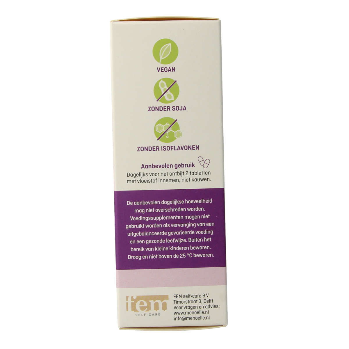 Menoelle Kruidenpreparaten overgang tabletten, 60 capsules, natural herbal supplement for hormonal support