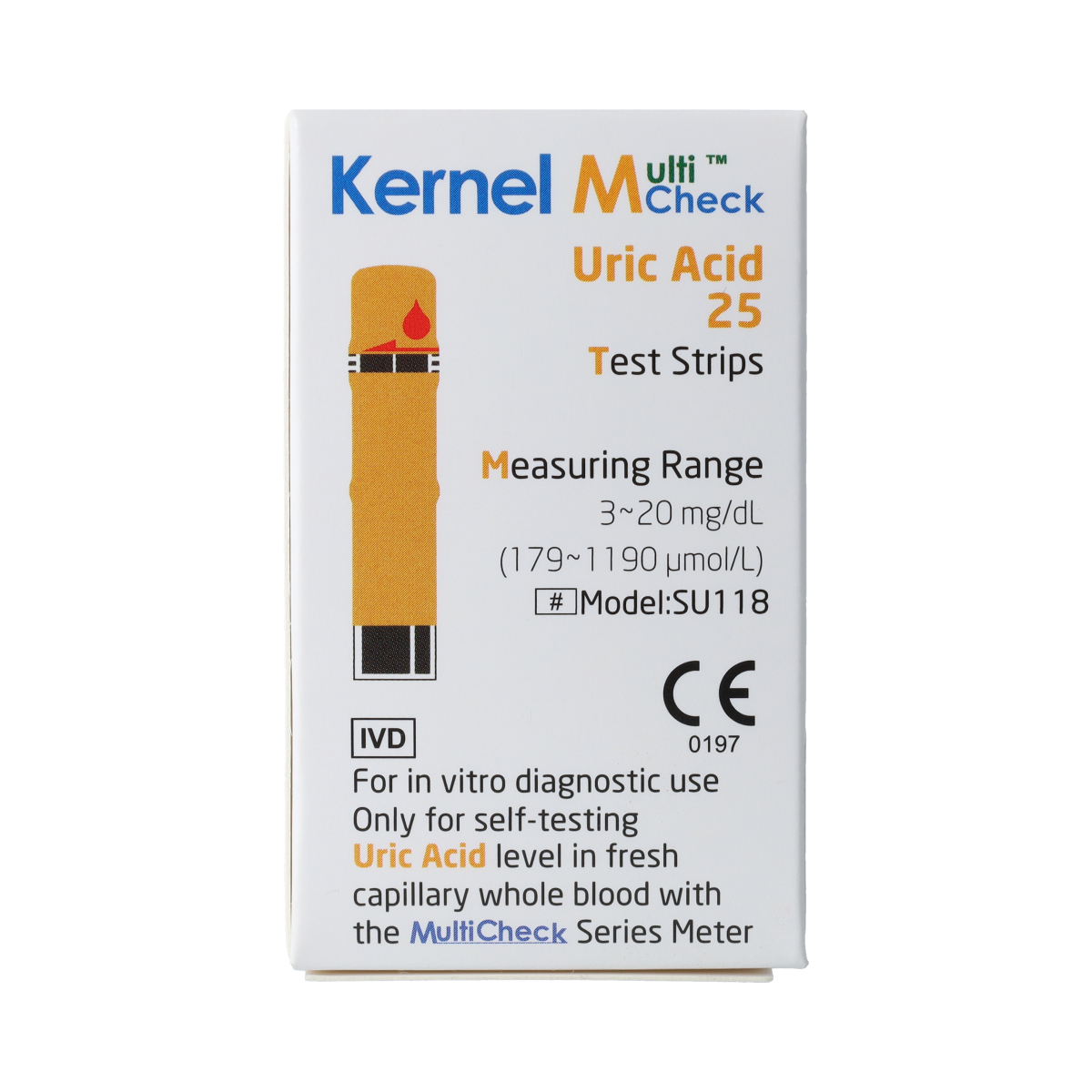 Testjezelf.nu Multicheck urinezuur teststrips 25.00 Stuks