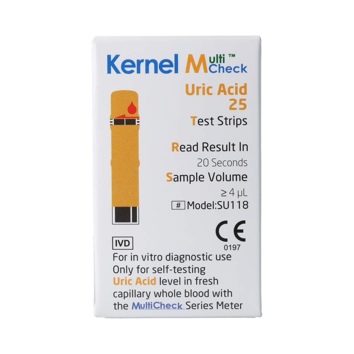Testjezelf.nu Multicheck urinezuur teststrips 25.00 Stuks