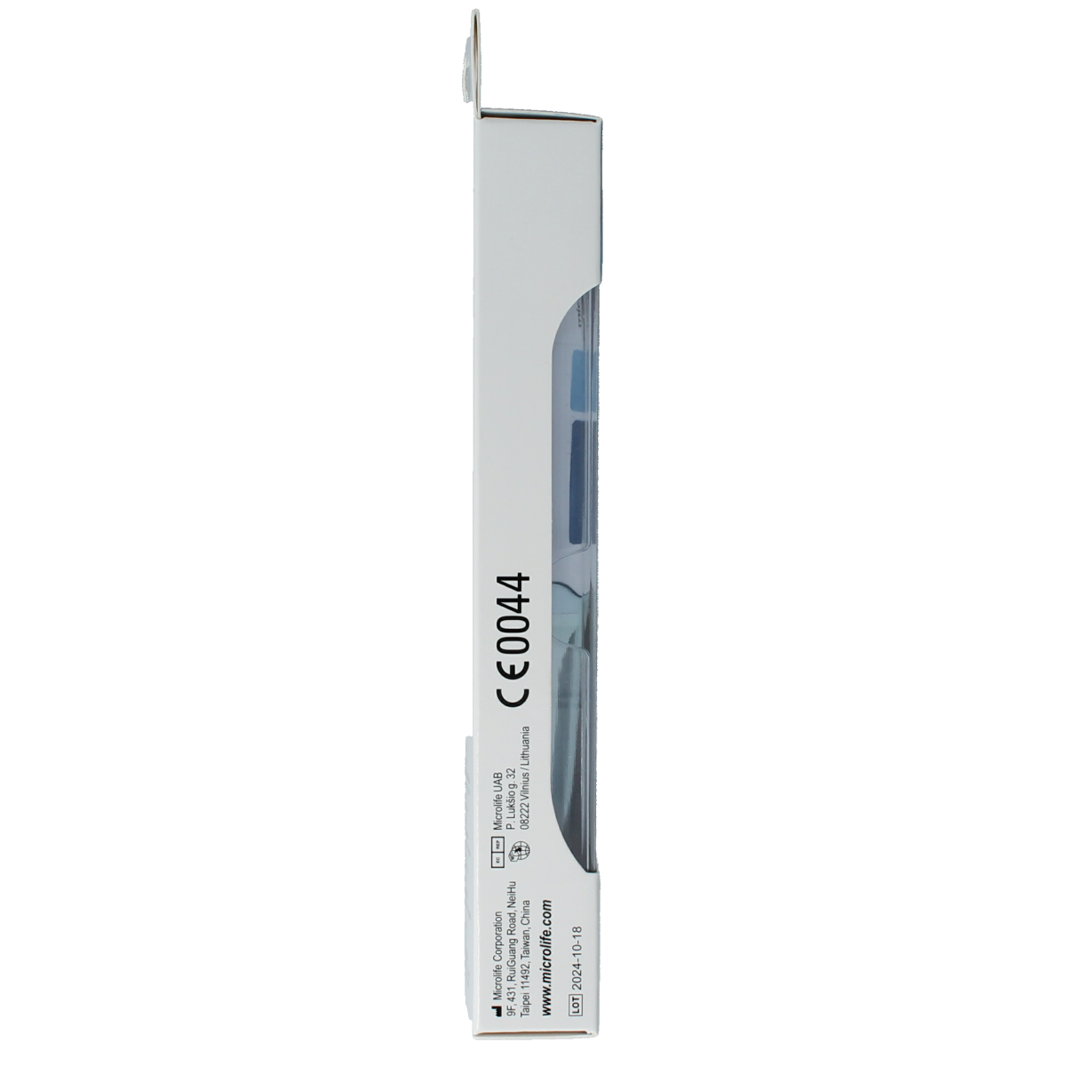 Microlife MT200 thermometer pen with flextip, digital display, designed for quick temperature readings in a compact form.