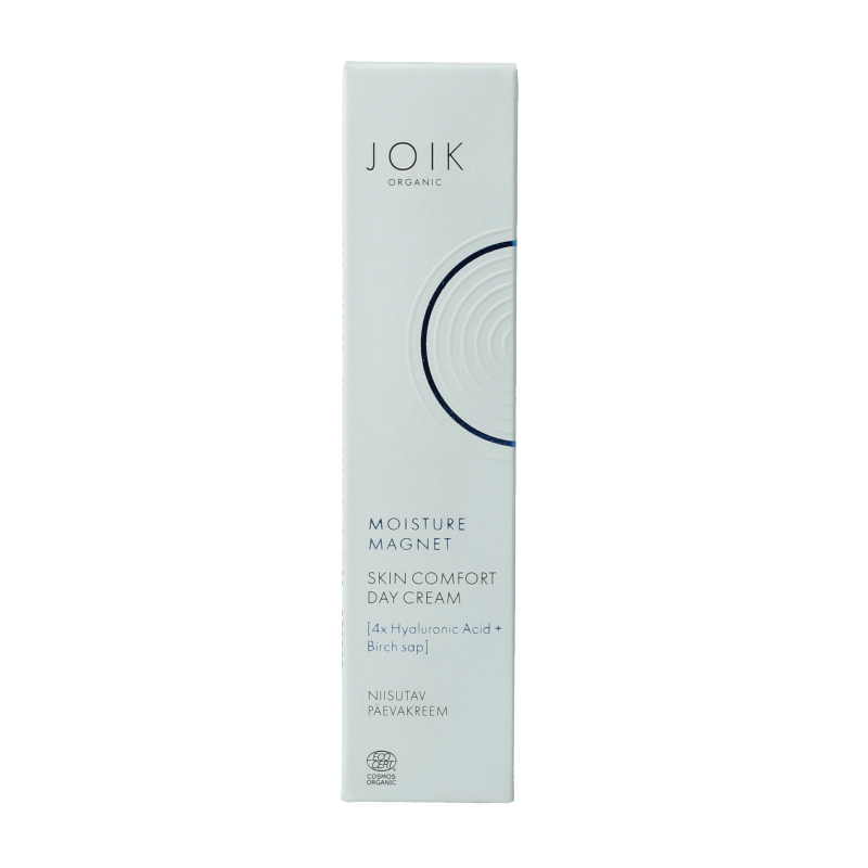 Joik Organics Moisture Magnet Day Cream for skin comfort, 50ml, facial skincare product with a smooth, nourishing texture.