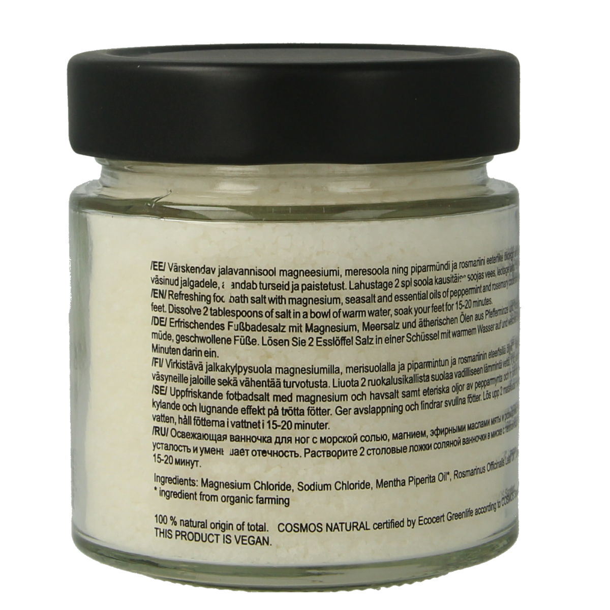 Joik Organics organic foot bath with refreshing herbal blend in a 200g package, ideal for soothing foot care routines.