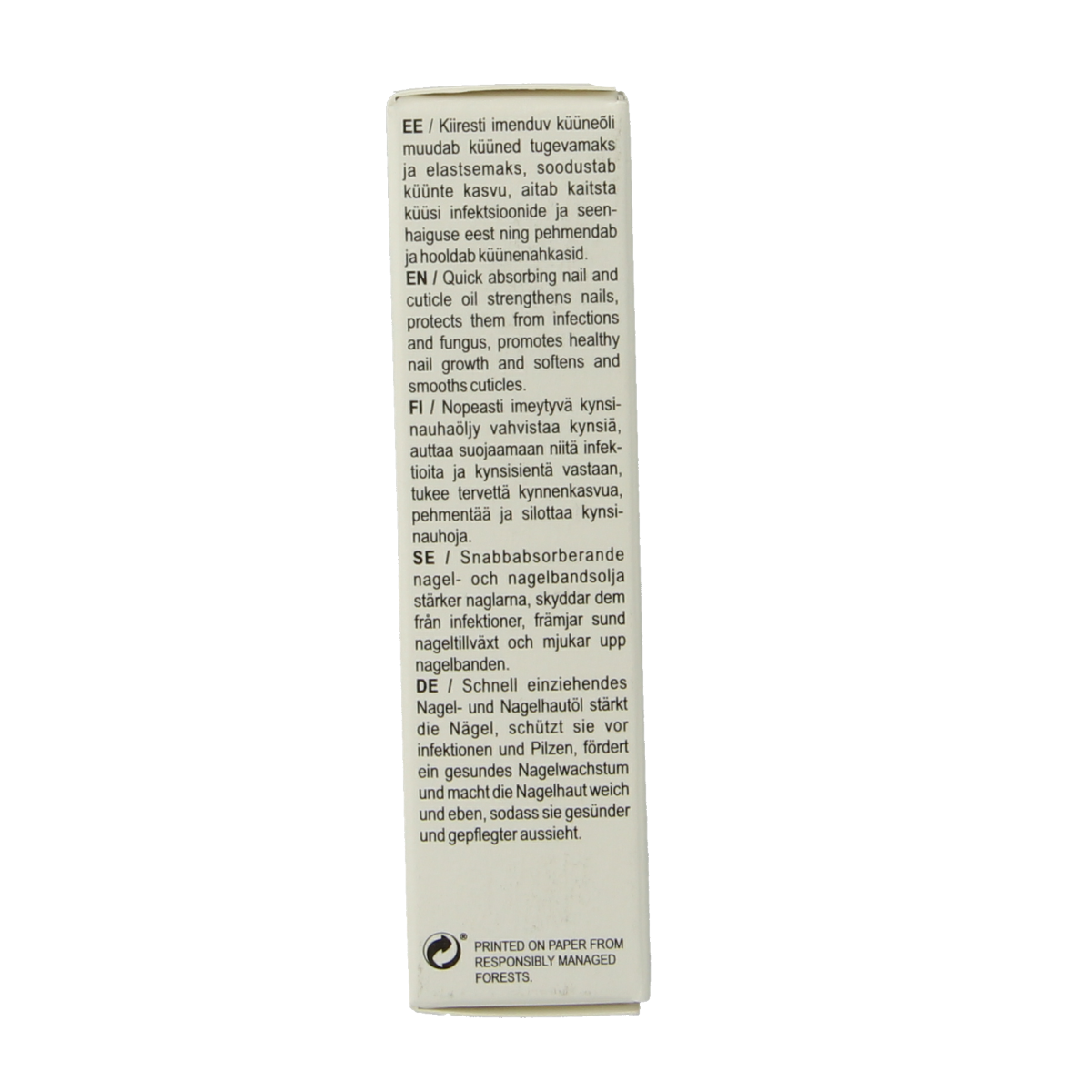 Joik Organics organic nail and cuticle moisturizing oil in a 10ml bottle, ideal for nourishing hand and nail care.