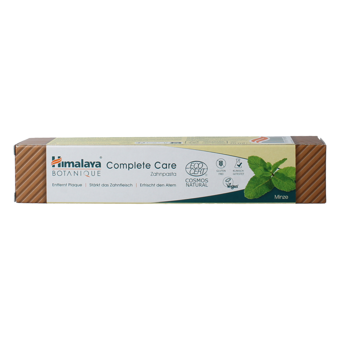 Himalaya Botanique Complete Care Mint toothpaste in a 75g tube with fresh mint flavor and natural herbal ingredients.