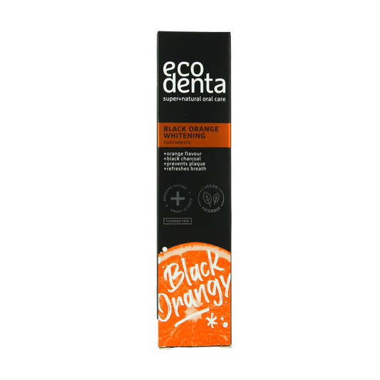 Ecodenta Tandpasta black orange whitening 100.00 Milliliter