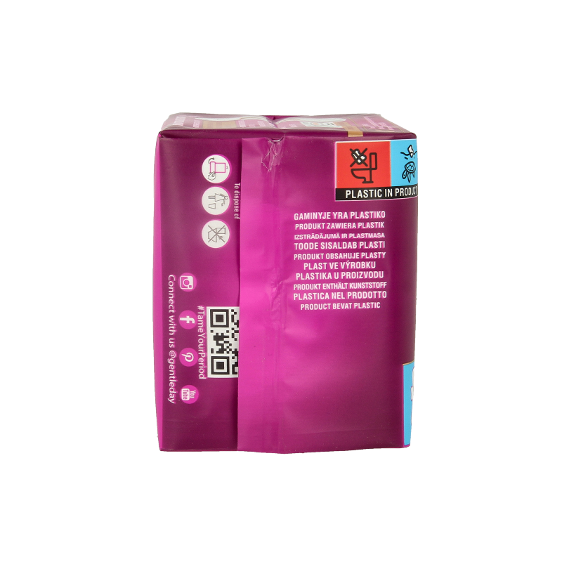 Gentle Day night sanitary pads, 8-pack, for women, discreet and comfortable menstrual protection, feminine hygiene product
