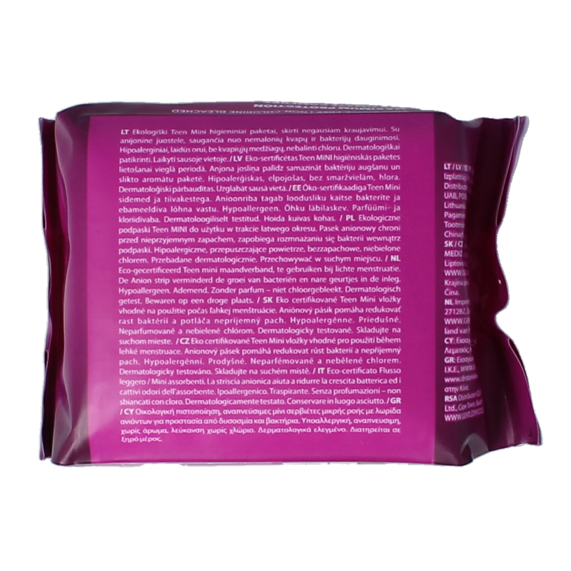 Gentle Day teen sanitary pads, pack of 12, feminine hygiene product for young women, soft and comfortable menstrual protection
