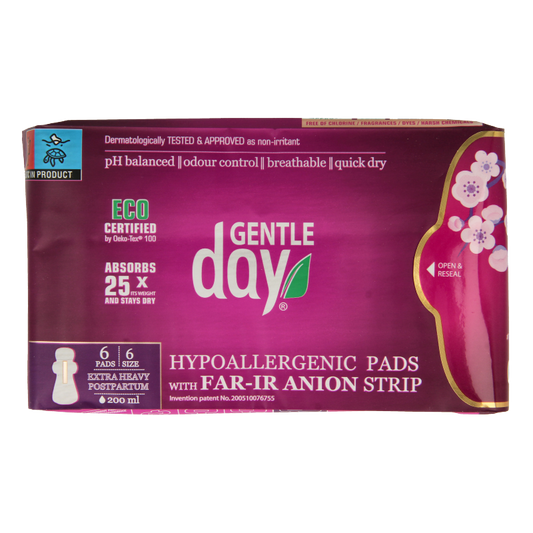 Gentle Day Gentle Day Maandverband nacht extra, 6 tampons for women, soft and absorbent menstrual protection, product image