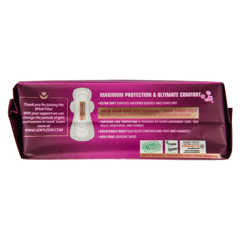 Gentle Day Gentle Day Maandverband nacht extra female sanitary pads, 6-pack for overnight protection, feminine hygiene product