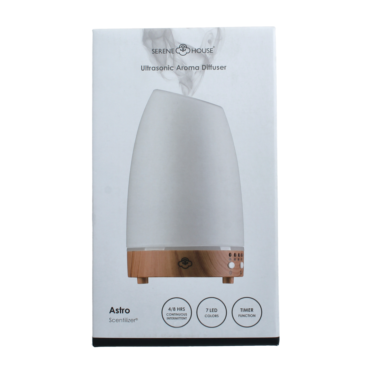 Serene House Astro Wit aroma diffuser with one unit, showcasing sleek design and diffuser nozzle for aromatic essential oils.