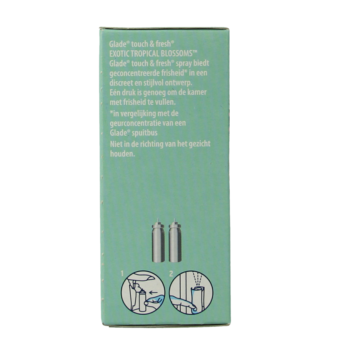 Glade Touch & Fresh Exotic Tropical Blossoms home fragrance duo, two units of Huisparfum with tropical floral scent.