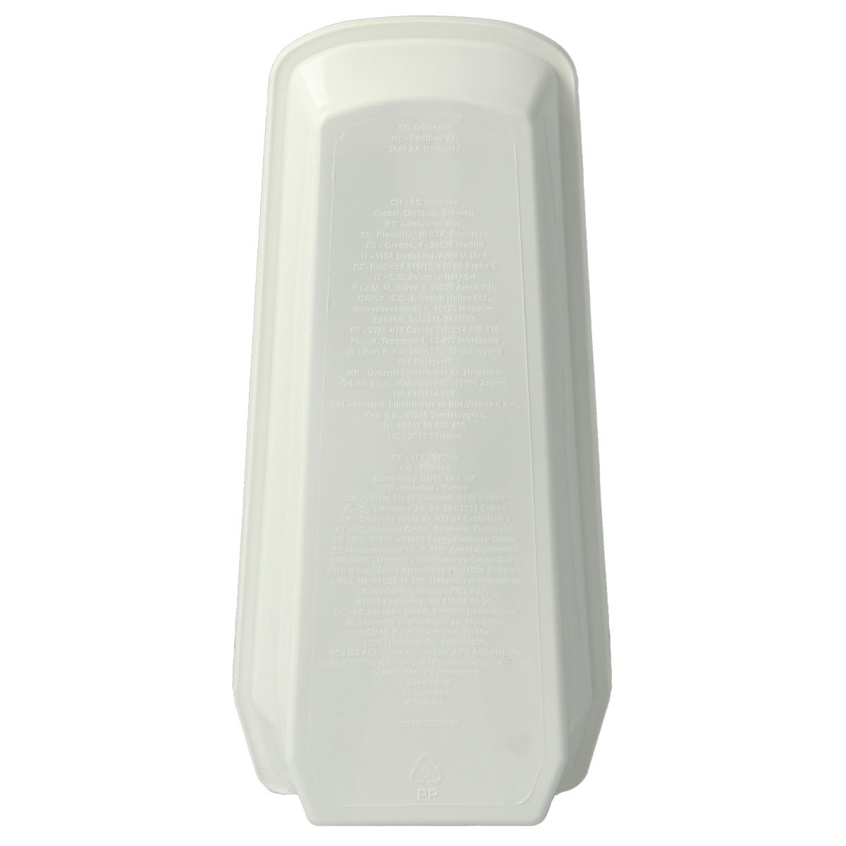 Glade tranquil lavender and aloe gel air freshener for toilets, 150 grams, with soothing lavender and aloe scent.