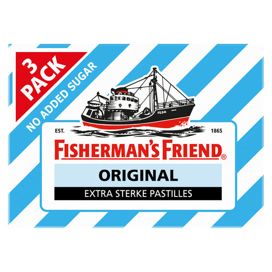 Fisherman's Friend Original suikervrij 3-pack 25.00 Gram