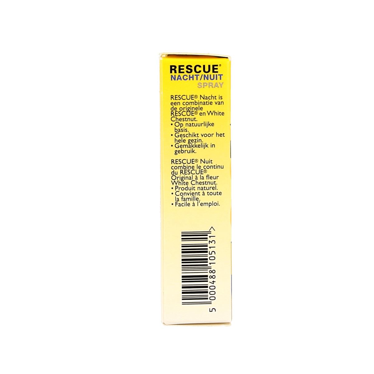 Bach Rescue Rescue Remedy Nacht spray in 7ml bottle, herbal remedy for relaxation and sleep support, showing the product and packaging.