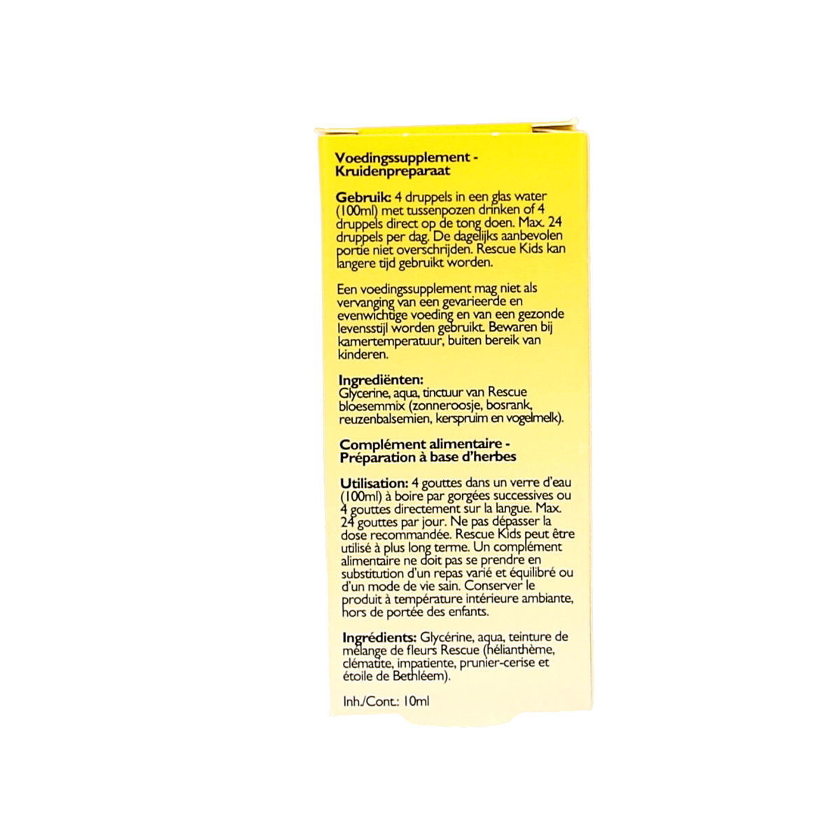 Bach Rescue Rescue Remedy Kids herbal drops in a 10ml bottle, designed to support calmness and relaxation for children.