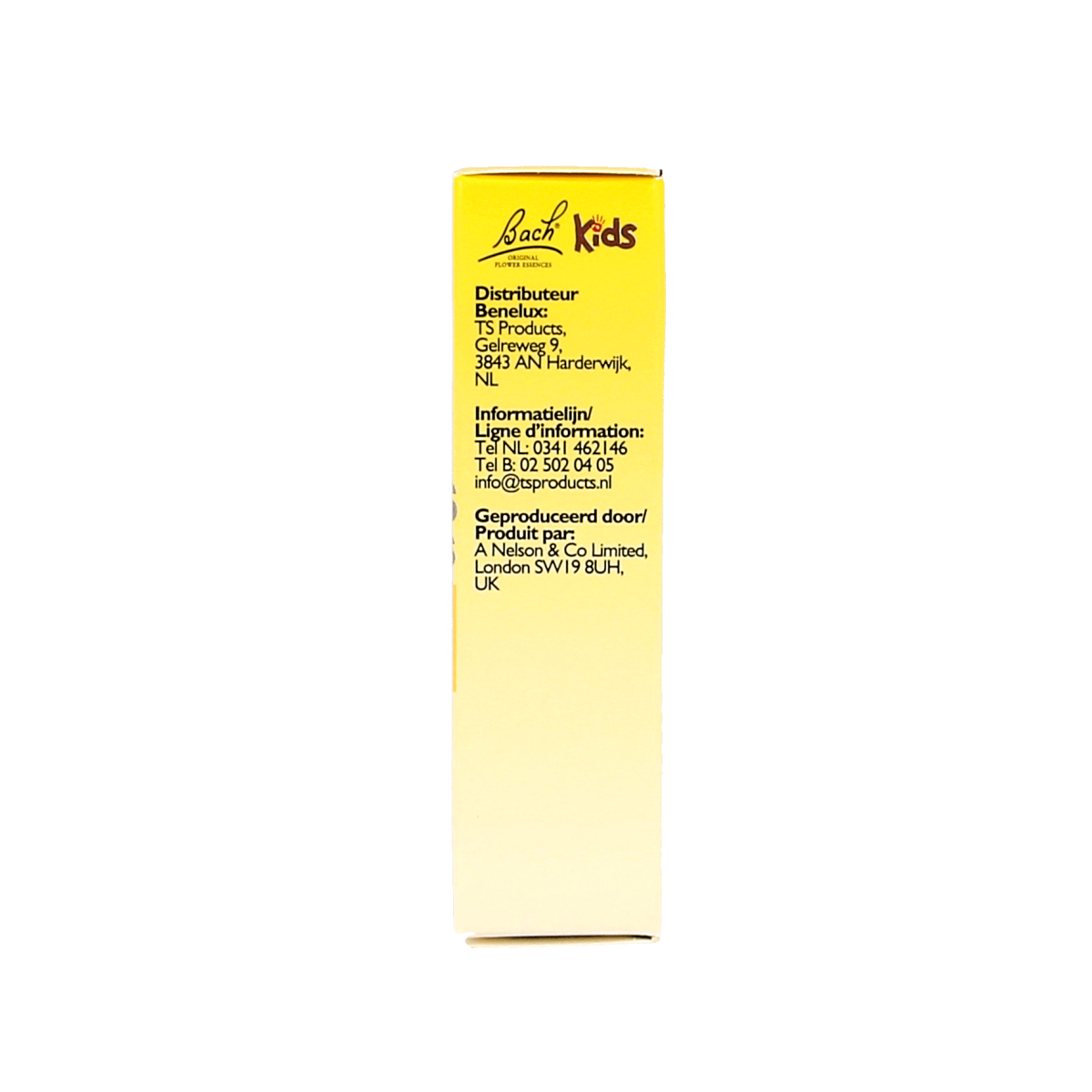 Bach Rescue Rescue Remedy Kids herbal drops in 10ml bottle, natural herbal supplement for children, bottle with dropper cap.